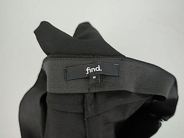 czarne: Find, Spodnie materiałowe damskie, rozmiar M — 4