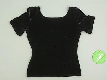 czarne bluzki basic: Top damski, rozmiar M — 5