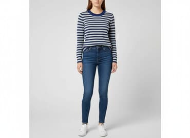 massimo dutti sweter w paski: Sweter damski, rozmiar L — 6