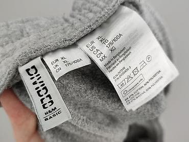 czarne dresy hm: H&M Basic, Spodnie dresowe damskie, rozmiar XL — 4