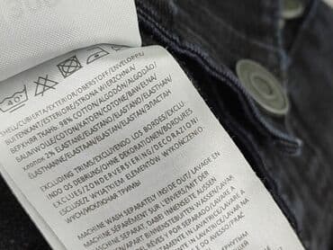 czarne jeansy męskie reserved: Jeansy dla mężczyzn, rozmiar M — 5