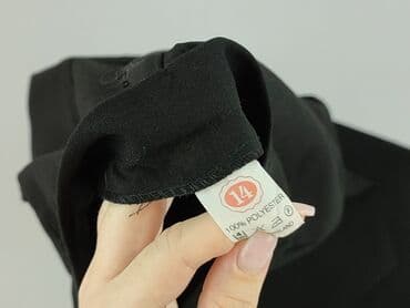 legginsy woskowane wysoki stan: Spodnie materiałowe damskie, rozmiar L — 4