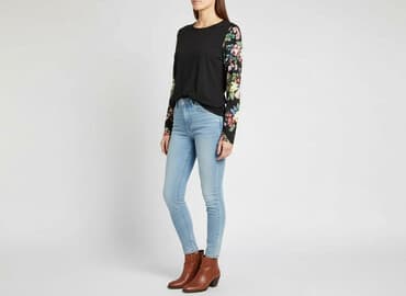 bluzki basic czarne: Bluzka damska, rozmiar M — 6