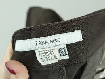 krótkie spodenki bermudy damskie: Zara, Spodnie 3/4 damskie, rozmiar M — 4