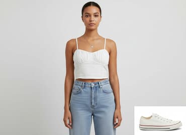 czarne bluzki bez pleców: Top damski, rozmiar S — 5