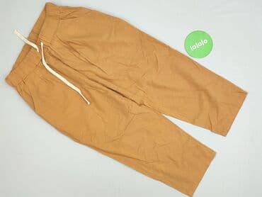 spodnie ze ściągaczem na dole: Material trousers for women, size S — 3