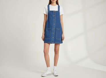 sukienki dżinsowe damskie duże rozmiary: Sukienka damska, rozmiar S — 6