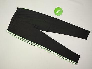 czarne dresy: Legginsy Sportowe damskie, rozmiar L — 2