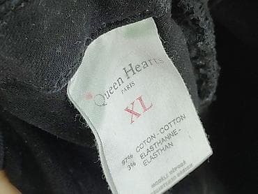 modne leginsy: Queen Hearts, Spodnie materiałowe damskie, rozmiar XL — 5