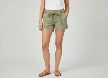 zara szorty lniane: Bershka, Szorty damskie, rozmiar S — 7