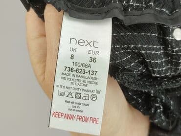 jeansy damskie podarte: Next, Material trousers for women, size S (EU 36) — 5