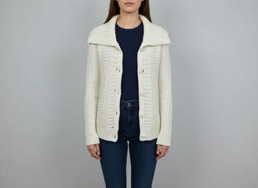 kurtki zimowe damskie c a: Kardigan damski, rozmiar S — 5