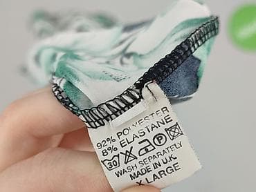 bluzki dekolt v: White, Top damski, rozmiar XL — 4