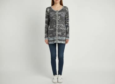 skarpeta świąteczna szara: Kardigan damski, rozmiar S — 6