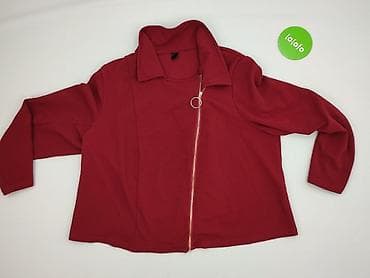 esmara parka: Czerwona damska bluza/kurtka dzianinowa z asymetrycznym zamkiem - — 2