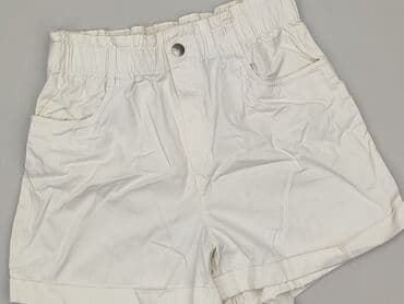 białe krótkie spodenki: H&M, Szorty damskie, rozmiar M — 2