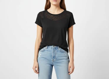 długie koszulki damskie h m: H&M, T-shirt damski, rozmiar S — 1