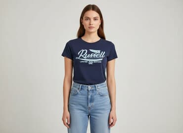 nike big swoosh t shirty: Russel Athletic, T-shirt damski, rozmiar M — 1