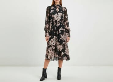 sukienki rozkloszowane midi na wesele: Sukienka damska, rozmiar S — 5