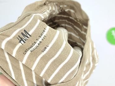 bluzki v neck: H&M, T-shirt damski, rozmiar L — 4