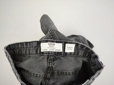 bordowe woskowane spodnie: Bershka, Jeansy dla mężczyzn, XL — 4