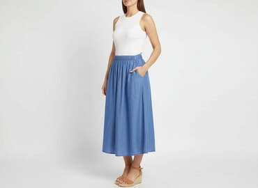 jeansowe spódnice asymetryczne: Spódnica damska, rozmiar S — 1