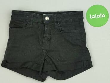 szorty z wysokim stanem czarne: H&M, Szorty damskie, XS — 2