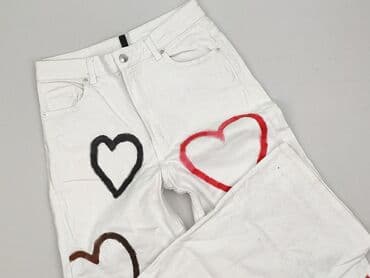białe spodnie hello kitty: H&M Divided, Jeansy damskie, rozmiar M — 2