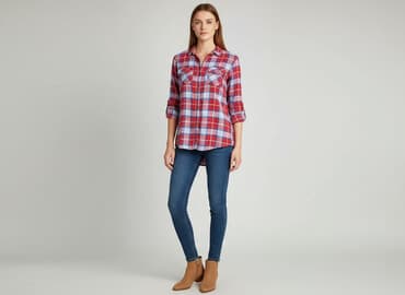 czerwona koszula sinsay: Sinsay, Koszula damska, rozmiar L — 1