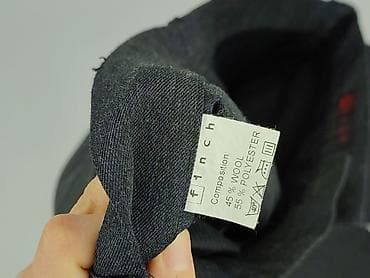 dresy lewandowski: Męskie spodnie garniturowe Finch - Kolor: ciemnoszary z delikatnym — 5