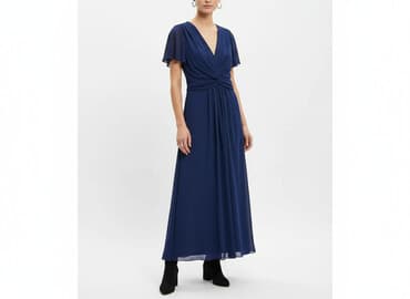 sukienki maxi na wesele niebieska: Sukienka damska, rozmiar S — 5