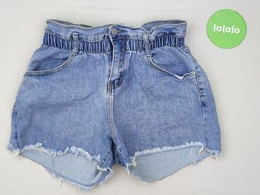 krótkie spodenki z wysokim stanem jeansowe: Szorty damskie, M — 2