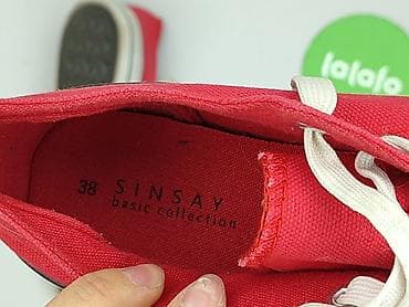 jordan czerwone: Sinsay, Trampki damskie, rozmiar 38 — 10