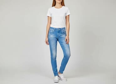 legginsy strong point double push up: Jeansy damskie, rozmiar S — 1