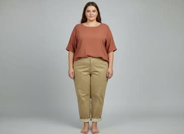 spodnie cargo damskie new yorker: Canda, Spodnie materiałowe damskie, rozmiar 4XL — 7