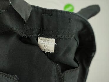 monnari czarne spodnie: Spodnie materiałowe damskie, rozmiar M — 4