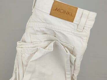 biała obcisła koszulka: Monki, Jeansy damskie, 2XS — 5