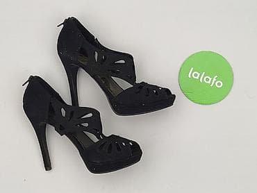 converse na platformie czarne: Czarne damskie szpilki Graceland - Rozmiar: 37 (oznaczenie na — 4