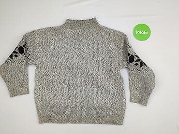 niebieski golf damski: Sweter damski, rozmiar L — 3