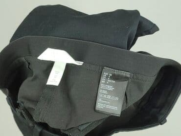 spodnie czarne damskie z niskim stanem: H&M, Spodnie materiałowe damskie, rozmiar M — 5