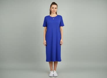 sukienki maxi na wesele niebieska: Sukienka damska, rozmiar M — 8