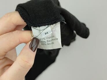 bluzka z dlugim rekawem czarna: T-shirt damski, rozmiar M — 4