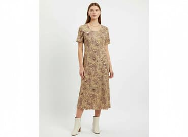 sukienki beżowe midi: Sukienka damska, rozmiar S — 5