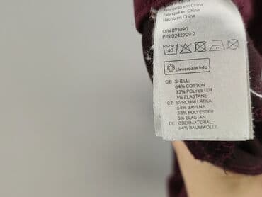 jeansy bordowe damskie: H&M, Jeansy damskie, rozmiar L — 5