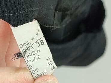 czarne spódniczka plisowane: Bianca, Spódnica damska, M — 5