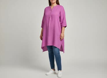 bluzki i tuniki z lnu: Tunika damska, rozmiar 2XL — 6