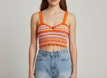 bluzy mango: H&M, Top damski, rozmiar XS — 7
