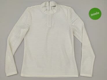 biała bluzka w czarne paski: Women's blouse, size S — 3