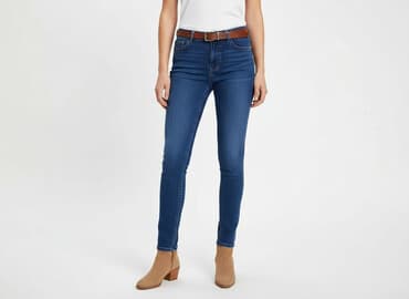 dżinsy skinny high ankle: Used Jeans, Jeansy damskie, rozmiar S — 7