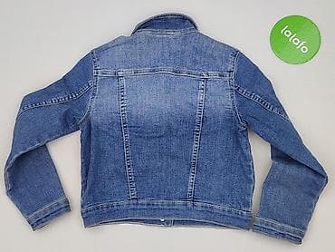jeansy pull: Dziecięca kurtka jeansowa, 7 lat, 116-122 cm, H&M, stan - Bardzo dobry — 3